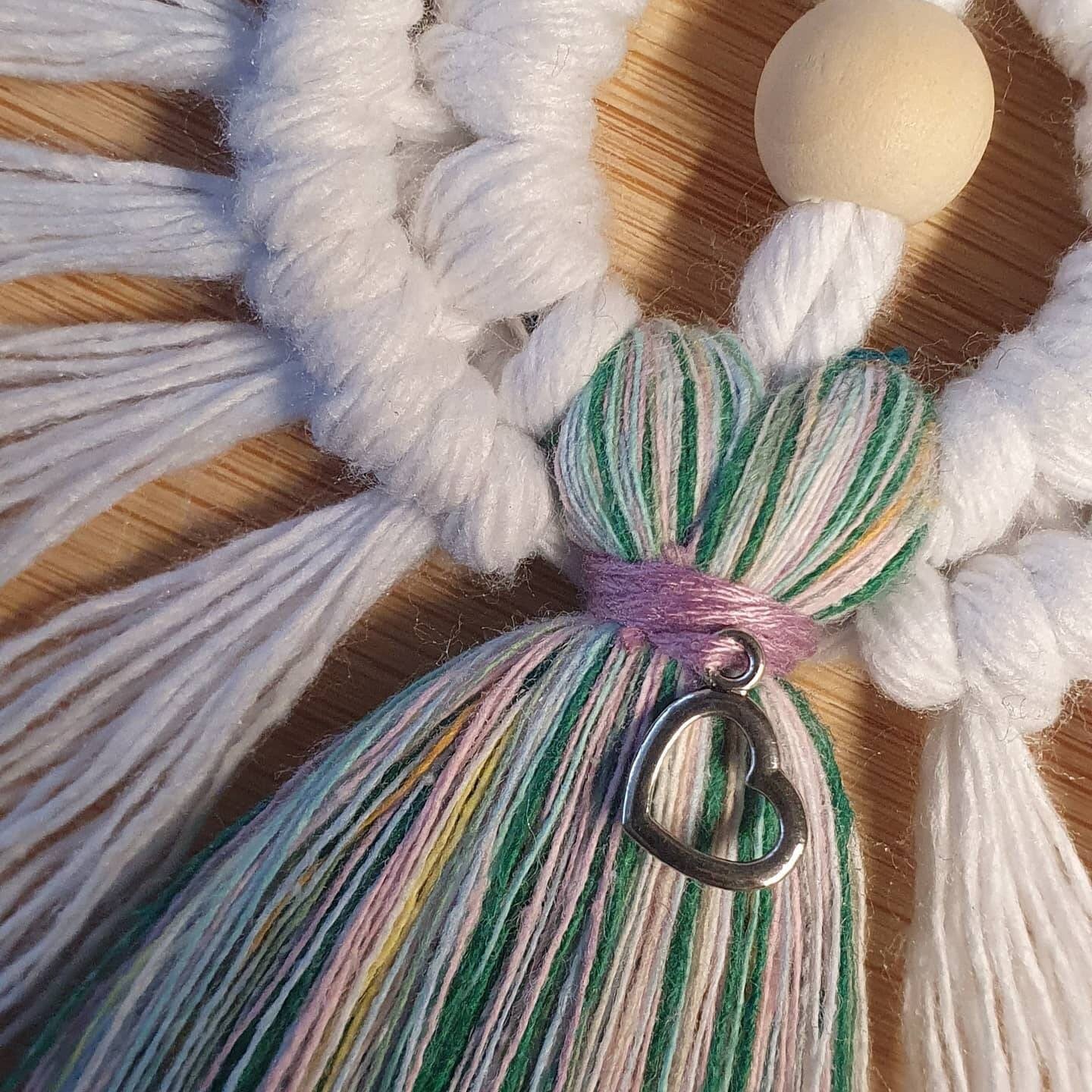 Macrame Angel Bridesmaid Gift / Angel Decoration 100% cotton. Handmade. Gifts, Home Decor, Personalised Greeting, Someone Special wedding