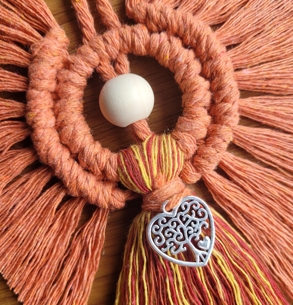 Pumpkin Patch Macrame Angel