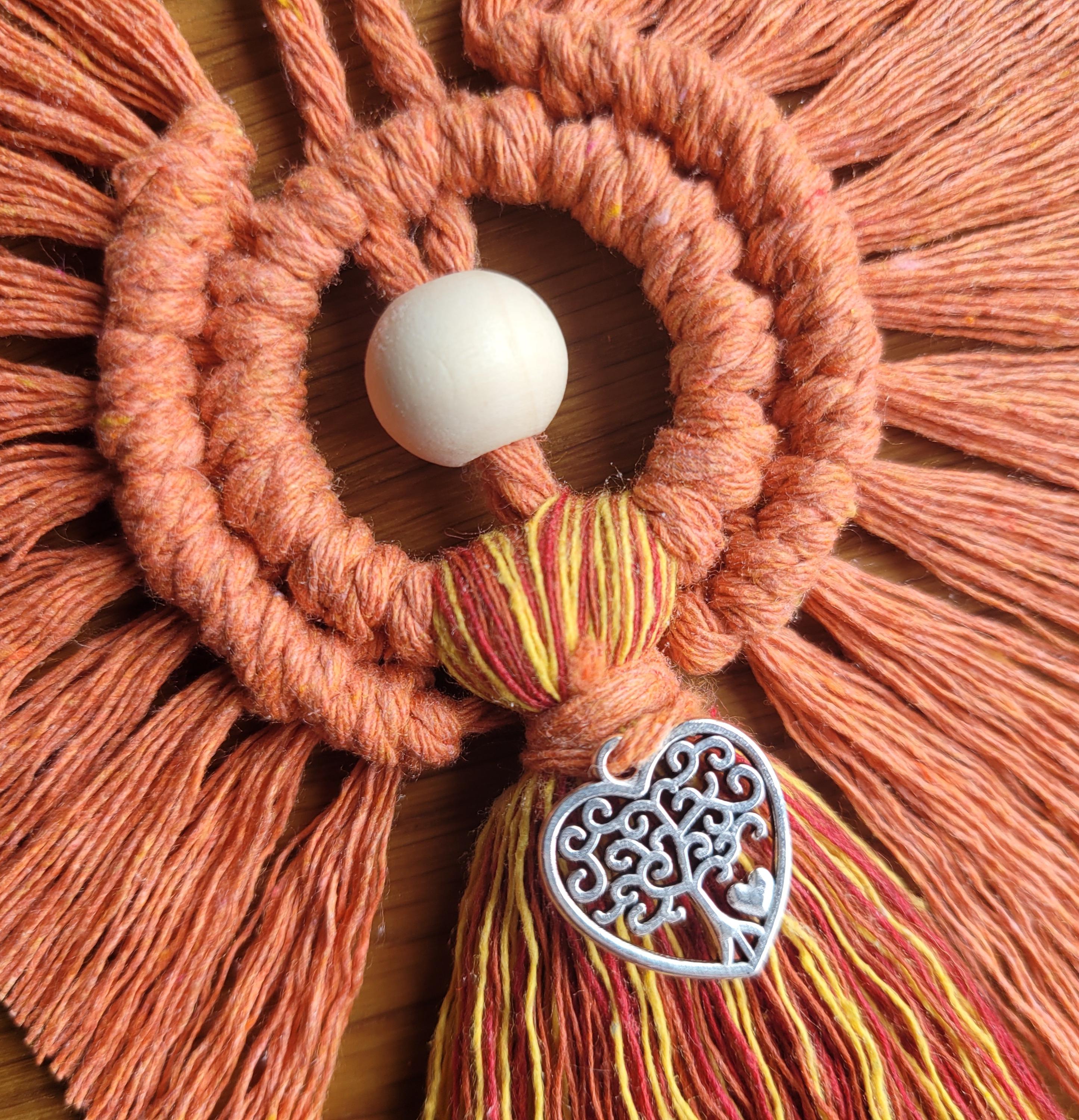 Pumpkin Patch Macrame Angel