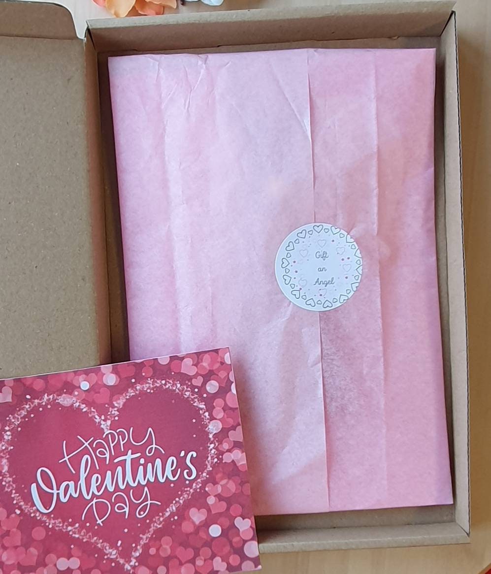 Valentines day Macrame Angel with 'I Love you' tibetan silver Charm. For him for her love unique gift valentine home decor decoration