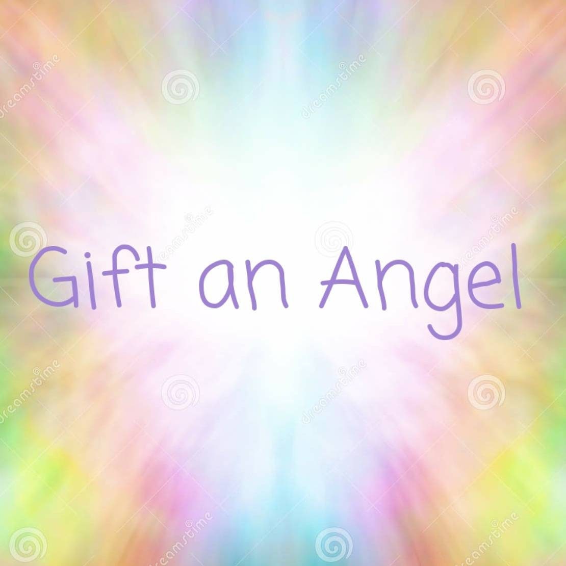 Yellow Macrame Angel with Open Heart Charm