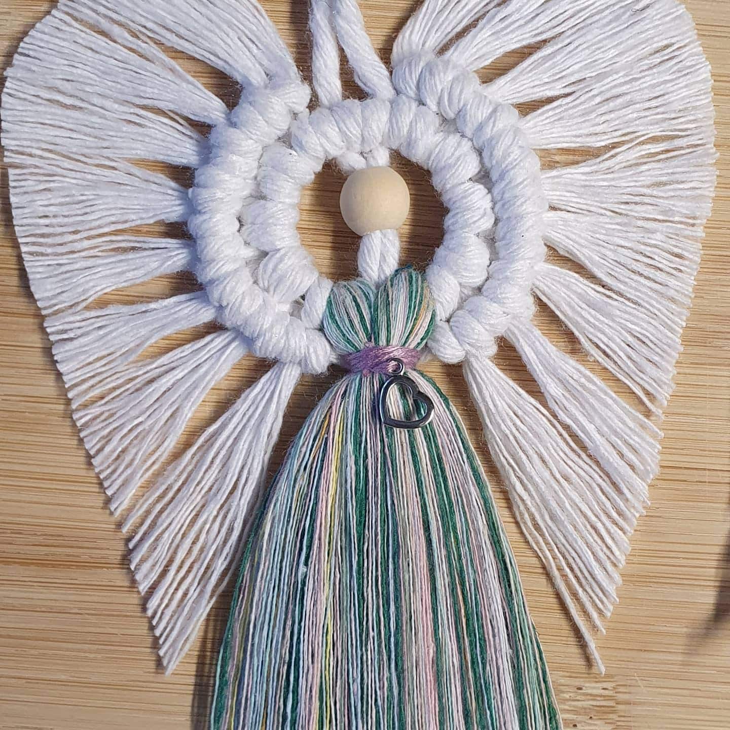 Macrame Angel Bridesmaid Gift / Angel Decoration 100% cotton. Handmade. Gifts, Home Decor, Personalised Greeting, Someone Special wedding