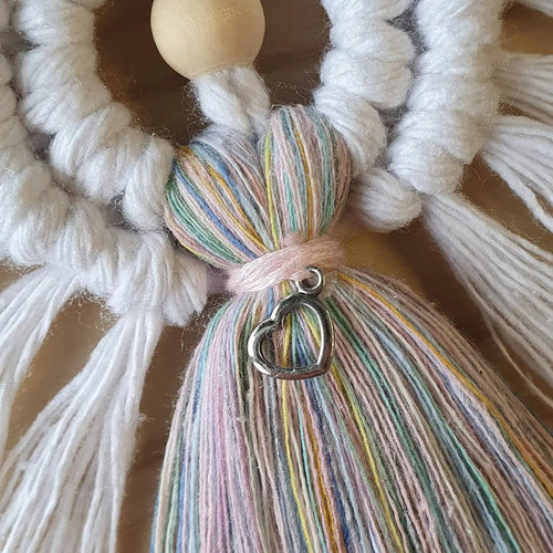 Macrame Angel Bridesmaid Gift / Angel Decoration 100% cotton. Handmade. Gifts, Home Decor, Personalised Greeting, Someone Special wedding