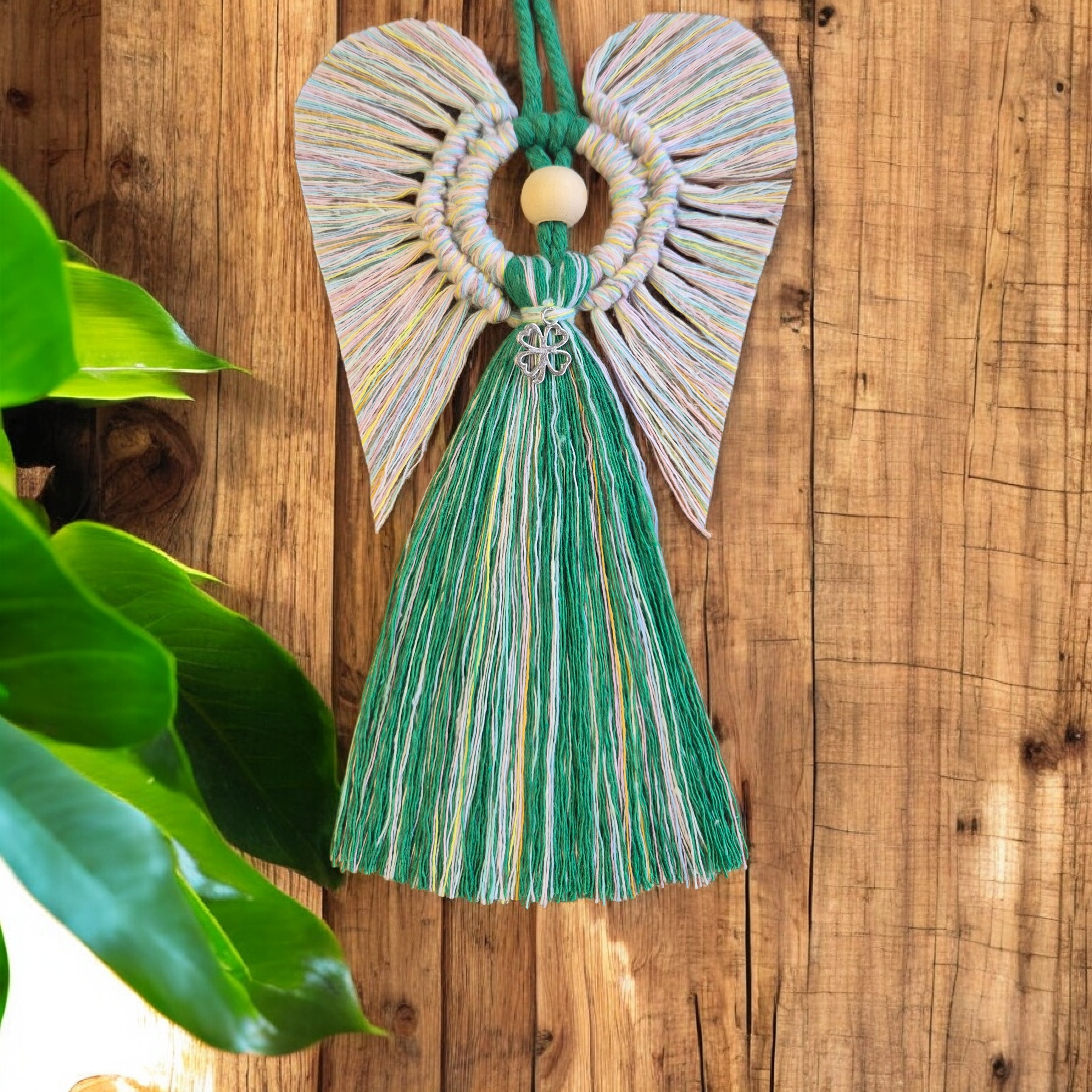 Lucky Angel / Good Luck Angel 100% cotton. Handmade. Decorations, Gifts, Home Decor, Personalised Greeting, Someone Special. Friendship gift